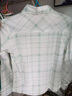 狄帝鯊（DIDISHA）長(cháng)袖襯衫男士春秋新款格子上衣服韓版修身潮流帥氣休閑男裝襯衣男 503【淺綠色】 3XL 曬單實(shí)拍圖