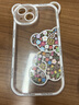 帝仕信（DISHIXIN） 碎花小熊帶掛繩蘋果手機殼iphone全包防摔蘋果iphone手機保護套 【坐姿熊殼+掛繩】 iPhone 14 曬單實拍圖