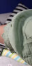 茵曼【博主同款】2023秋女装法式通勤荷叶边拼接刺绣长袖衬衫衬衣 水沫绿 L 实拍图
