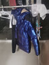 哈吉斯（HAZZYS）品牌童裝男童羽絨服冬新品舒適百搭防潑水連帽羽絨服 寶藍(lán) 165 曬單實(shí)拍圖