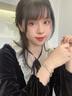 之巖（ZhiYan）S999手鏈女士愛心手環(huán)簡約時尚銀飾品新年生日禮物送女友老婆閨蜜 永恒之心玫瑰金色-藍(lán)鉆 【精美禮盒】 曬單實拍圖