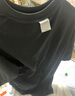 NOTHOMME潮牌夏季男款簡(jiǎn)約純色圓領(lǐng)T恤情侶裝寬松打底衫 黑色280g升級 寬松版 S (165) 曬單實(shí)拍圖