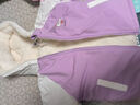 G.DUCK KIDS小黃鴨女童外套秋冬加厚兒童棉服中小童加絨風(fēng)衣女孩冬裝保暖衣服 草莓兔粉色 130碼建議120-130cm7-8歲cm 曬單實(shí)拍圖