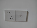 公牛開(kāi)關(guān)插座面板86型墻壁多孔多功能多用電源暗裝二開(kāi)單控G36白色 二開(kāi)單控 曬單實(shí)拍圖