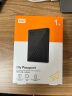 西部数据（WD）1TB 移动硬盘 USB3.0 My Passport随行版2.5英寸 黑 机械硬盘 手机电脑外置外接 加密兼容Mac 实拍图