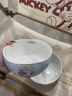 旭業(yè)迪士尼冰雪奇緣艾莎少女心粉藍(lán)色碗碟餐具可愛卡通米飯碗杯子勺子 藍(lán)色艾莎6英寸藝軒花邊碗 曬單實(shí)拍圖