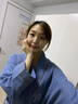 貓人（MiiOW）純棉酒店浴袍吸水速干四季男女春夏秋冬情侶連體睡衣睡袍浴衣定制 海茵藍(lán)(主圖款) XL   (衣長(zhǎng)125，體重210斤內(nèi)) 曬單實(shí)拍圖