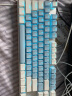 达尔优 EK815机械合金版87白蓝机械键盘电竞游戏键盘有线键盘CF吃鸡LOL男女学生笔记本电脑通用 87键蓝白地中海红轴【多种发光模式】 实拍图