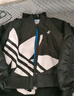 adidas情侶款復(fù)古寬松運(yùn)動(dòng)立領(lǐng)夾棉外套男女阿迪達(dá)斯官方三葉草 黑色 XL 曬單實(shí)拍圖