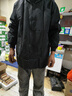 沃巴倫品質(zhì)罩衣加長(zhǎng)風(fēng)衣式男士工作服防水防油耐磨加厚長(zhǎng)袖圍裙大褂外套 黑色單層罩衣（不加絨） 大號(hào)（建議165-195斤） 曬單實(shí)拍圖