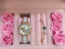 梭倫（SOLLEN）十大名表手表女士全自動(dòng)機械表防水學(xué)生腕表送女友情人節生日禮物 玫瑰金永生花禮盒【升級旗艦版】 曬單實(shí)拍圖