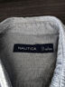 諾帝卡（NAUTICA）【商場(chǎng)同款】男裝春秋新款全棉千鳥(niǎo)格經(jīng)典舒適格紋襯衫男WO4300 深碳灰01C L 曬單實(shí)拍圖