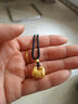寶慶銀樓黃金吊墜古法金小胖福足金項(xiàng)鏈純金小金駝吊墜女款送老婆生日禮物 純金古法小胖福 約5.43g 曬單實(shí)拍圖