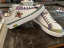 酷奇珀蒂歐洲站男鞋春夏透氣時(shí)尚小白鞋刺繡休閑鞋韓版潮流百搭軟底板鞋男 經(jīng)典白 39 曬單實(shí)拍圖