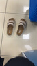 拔佳（Bata）外穿涼拖鞋女夏季新款英倫風(fēng)牛皮厚底勃肯拖鞋AYR17BT4 米色 37 曬單實(shí)拍圖