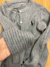 羅蒙（ROMON）秋冬裝刺繡針織衫開(kāi)衫女早秋季麻花毛衣薄款短外套女外搭長(cháng)袖上衣 灰色 均碼 -85-120斤 曬單實(shí)拍圖