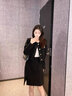 MeetMetro瑪依爾2025春新款小香風(fēng)羊毛套裝女黑色短外套半身裙 黑色【現(xiàn)貨閃電發(fā)】 S 曬單實(shí)拍圖