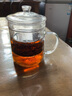 全度（Quandu）玻璃茶杯泡茶杯玻璃杯復古懷舊玻璃大茶缸辦公家用加厚玻璃水杯 茶缸透明700ML+內膽 曬單實(shí)拍圖