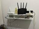 意尋客路由器收納盒墻上機頂盒置物架客廳臥室電視放wifi免打孔收納神器 E款60厘米 曬單實(shí)拍圖