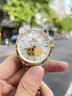 金仕盾品牌手表男機械表全自動(dòng)防水含金貔貅浮雕男士手表高檔商務(wù)男表 JSDUN-升級版-金白 41mm 曬單實(shí)拍圖