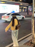 衣然呈品高腰顯瘦垂墜感闊腿牛仔褲女春夏款小個子寬松時尚拖地長褲子女 淺藍(lán)色 M【建議90-110斤】 曬單實拍圖