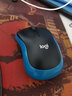 羅技（Logitech） M185無(wú)線(xiàn)辦公鼠標筆記本臺式機電腦光電鼠標帶2.4G接收器 M185黑藍(全新盒裝) 無(wú)線(xiàn) 曬單實(shí)拍圖