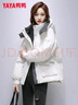 鴨鴨秋冬新品短款羽絨服女加厚立領(lǐng)連帽面包服寬松保暖反季泡芙外套潮 咖色 M （建議110-140斤） 曬單實拍圖