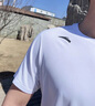 安踏（ANTA）t恤男短袖白色圓領運動上衣夏季冰絲速干衣寬松跑步?jīng)龈斜】钅醒b A款純凈白【冰絲速干】 4XL /195 適合200-220斤 曬單實拍圖