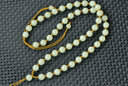 悅目新疆且末黃口料和田玉項鏈掛繩和田黃玉玉佩吊墜掛繩男女款帶證書(shū) 8mm珠固定款【60顆/約60cm】 曬單實(shí)拍圖