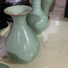 泥之戀景德鎮陶瓷器仿古花瓶影青釉官窯裂紋客廳家居裝飾工藝品擺設擺件 玉壺春瓶 曬單實(shí)拍圖