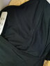 HengTravler舞蹈練功服上衣女成人T恤莫代爾交叉領(lǐng)拉丁舞服瑜伽現(xiàn)代形體服YZ6922 黑色 中袖 L 曬單實拍圖