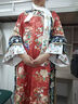聽月小筑【東華夢(mèng)】原創(chuàng)女清代旗裝氅衣重工全刺繡宮廷風(fēng)格格裝 紅色，含圍領(lǐng) 現(xiàn)貨 M 曬單實(shí)拍圖