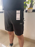 吉普JEEP短褲男士運動(dòng)褲夏季透氣五分褲薄款休閑戶(hù)外速干健身跑步冰絲短褲籃球口袋松緊腰帶大碼褲子 黑色 2XL（建議130-140斤） 曬單實(shí)拍圖