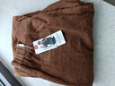 啄木鳥(niǎo)秋冬全棉燈芯絨闊腿直筒九分褲女休閑百搭寬松條絨褲垂感韓范港味 深棕色 L 118-130斤 曬單實(shí)拍圖