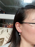 喜鉆花漾系列鉑金鉆石耳環(huán)女奢華群鑲鉆石耳墜送老婆鉆石耳飾生日禮物 鉑金共81分/對（43+38） 曬單實(shí)拍圖