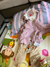歡喜小熊 寶寶褲子嬰兒春秋pp褲寶寶秋季外出衣服休閑薄棉長褲兒童 小虎波迪 80(建議10-18個月.身高73-80cm) 曬單實拍圖