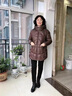 羅蒙（ROMON）媽媽裝冬裝2024新款羽絨服中長款洋氣大碼外套保暖中老年女裝棉襖 藍(lán)色 L （建議90-105斤） 曬單實(shí)拍圖