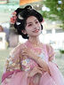 中國(guó)黃金（CHINA GOLD）黃金手鏈女足金蓮花手鏈和田玉轉(zhuǎn)運(yùn)珠編織手繩七夕情人節(jié)生日禮物 足金蓮花手繩 約0.5g【品牌禮盒】 曬單實(shí)拍圖