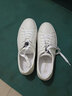洛克華菲（Rock Fairwhale）男鞋秋季透氣潮鞋2024新款板鞋男頭層牛皮小白鞋男休閑男士白鞋 白色 40 曬單實(shí)拍圖