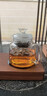 神雕（SHEN DIAO）耐熱加厚全玻璃蒸茶壺大號茶壺帶過濾茶器家用泡茶電陶爐套裝 Y02雙內(nèi)膽壺+觀山(橡木色)+4杯 曬單實(shí)拍圖