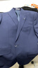 威可多（VICUTU）男士潮流【小藍(lán)西】西服羊毛春夏易打理正裝結(jié)婚禮服外套 西服170C或西褲81 藍(lán)色西服 曬單實(shí)拍圖