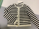歌莉婭   羊毛法式小香風(fēng)外套  1A8C6J410 14S黑白間條 L 曬單實(shí)拍圖