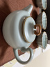 青澹汝窯功夫茶具套裝家用景德鎮(zhèn)汝瓷茶杯禮盒可養(yǎng)陶瓷悠然壺茶組 曬單實(shí)拍圖