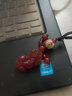 環(huán)悅（HOARNYOL）玉石精雕招財貔貅汽車(chē)鑰匙扣掛件情侶個(gè)性創(chuàng  )意掛墜飾鏈繩 【紅玉髓貔貅】小蓮花款 曬單實(shí)拍圖