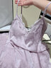 新年春節送媽媽生日送婆婆的高級冰絲睡衣禮盒送女朋友閨蜜禮物 KZ8830#紫色【非禮盒】 L 100-120斤 曬單實(shí)拍圖