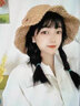 鑫諾翔草帽女夏天可折疊海邊沙灘帽女度假遮陽(yáng)防曬帽女韓版潮百搭 【卡其】好品質(zhì)菠蘿兩朵花草帽 曬單實(shí)拍圖