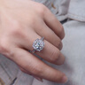 凡愛方形莫桑石戒指環(huán)女925銀莫桑鉆戒仿真鉆石歐美1克拉訂求婚戒禮物 1克拉莫桑石 曬單實(shí)拍圖