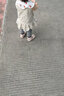 嬰幼背帶裙夏季春秋女嬰兒連衣裙小寶寶燈芯絨裙子春季兒童背心裙 米白色 80cm 曬單實(shí)拍圖