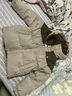 巴拉巴拉兒童羽絨服冬裝男童女童寶寶連帽外套保暖面包服親子裝潮 咖色調(diào)00455-灰鴨絨 110cm 曬單實拍圖