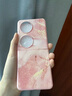 丁域（dingyu）適用華為pocket2手機殼新款超薄胖折疊屏P50pocket寶盒保護套purax防摔網(wǎng)紅女大理石紋個(gè)性ins風(fēng) 華為pocket2少女粉大理石紋 曬單實(shí)拍圖